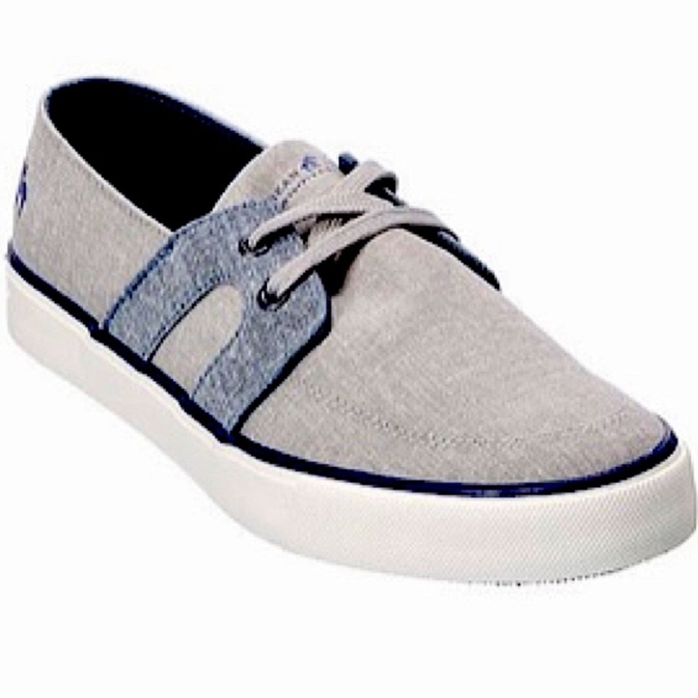 New Caribbean Joe Reno Lace Up Gray and Blue  Sneakers Size 12 Medium